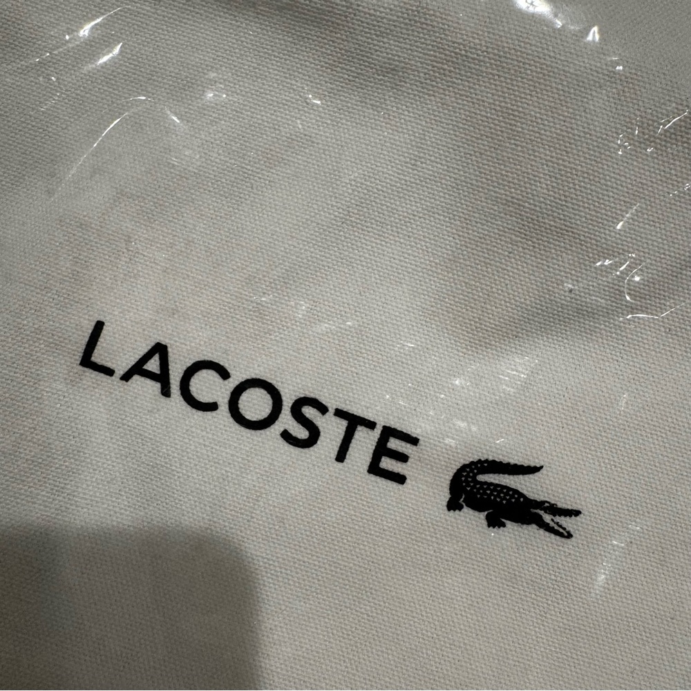Lacoste Canvas Preppy Uniform Prep Euro Summer Y2K Streetware Tote - Picture 7 of 7